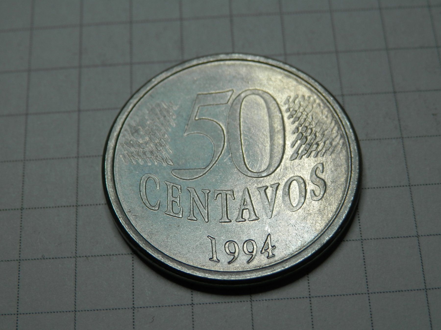 Tutti le monete: Brasilien  50 Centavos, 1994 – Usato da Weiach venduto da weiach81