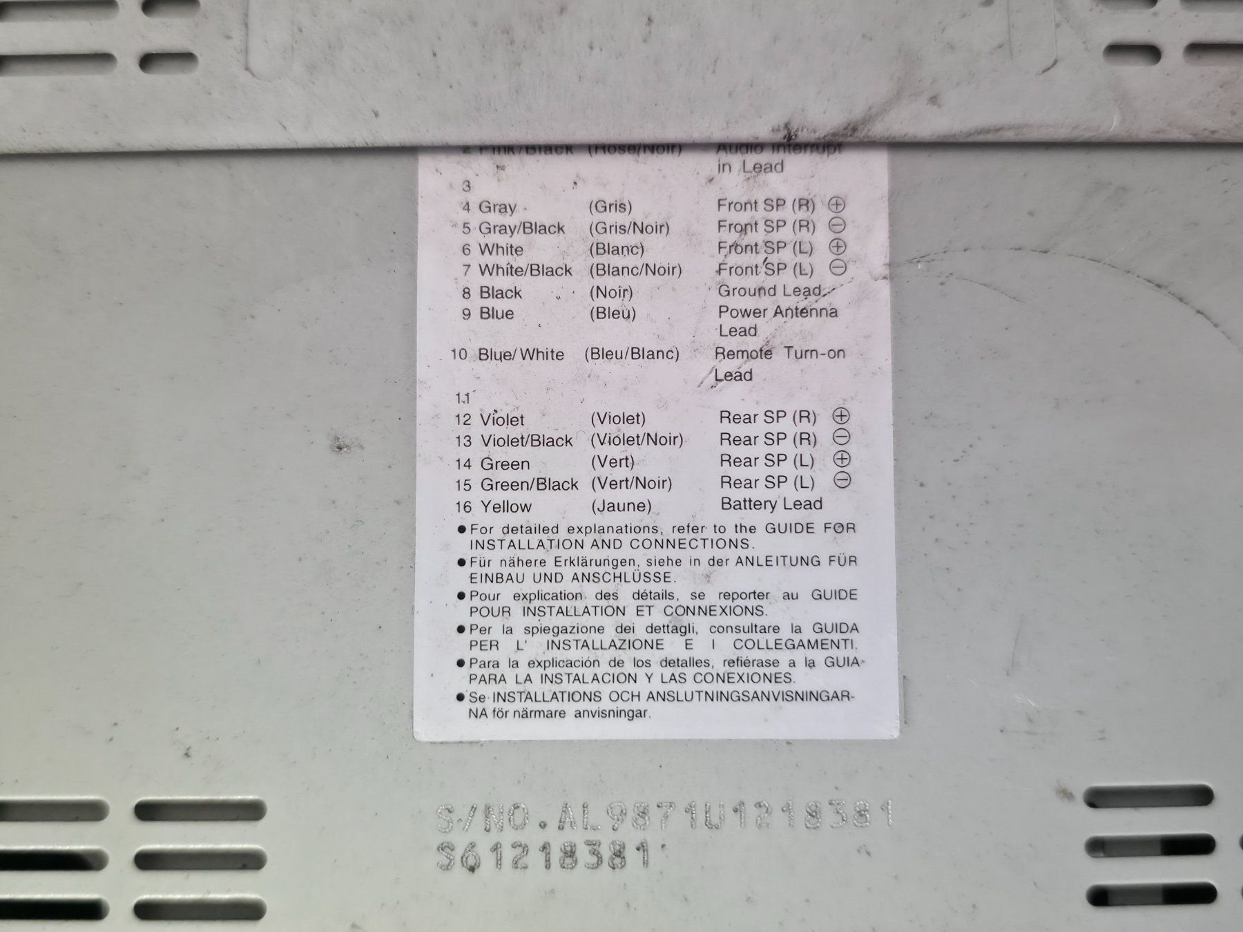 Alpine Radio: Alpine CDE-9871R Autoradio CD MP3 mit Lautsprecher – Usato da Dietlikon venduto da litisop 2
