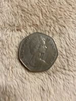 1977 50 pence coin Geldstück