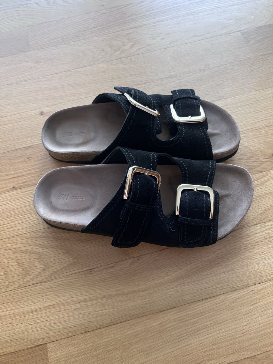 H&M Scarpe da donna: Sandalen aus Veloursleder 37 H&M – Nuovo (secondo la descrizione) da Neuhaus SG venduto da bernike 1