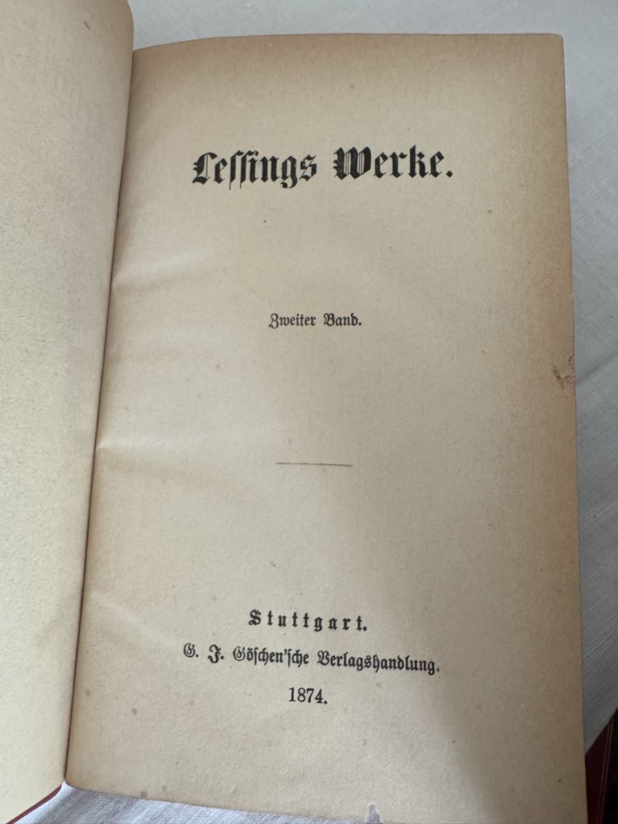 Libri: Ledergebundene Bücher, Lessings Werke – Usato da Langnau am Albis venduto da pla_2vk5 4