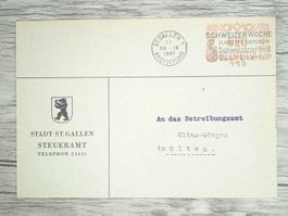 TR102 Enveloppe + Timbre Suisse 1941