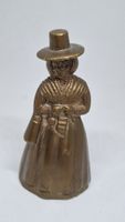 Alte Tisch-Glocke, walisische Dame in Tracht
