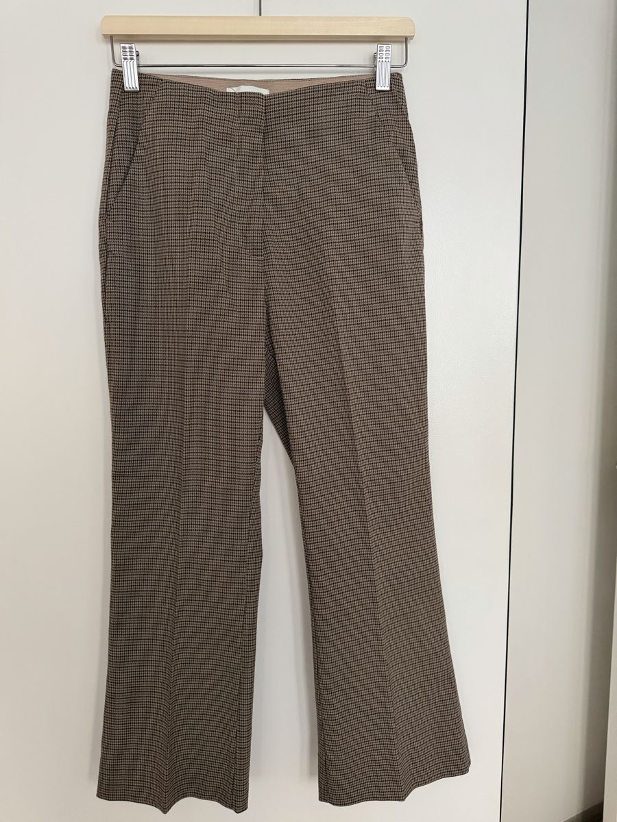 H&M Pantaloni: H&M Trousers, Brown Checkered Pattern, Size EUR 36 – Usato da Zürich venduto da jus_sw7l