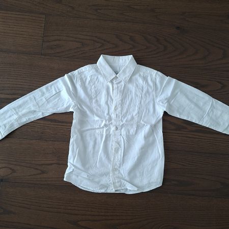 Zara Kids Hemd weiss langarm Grösse 110 