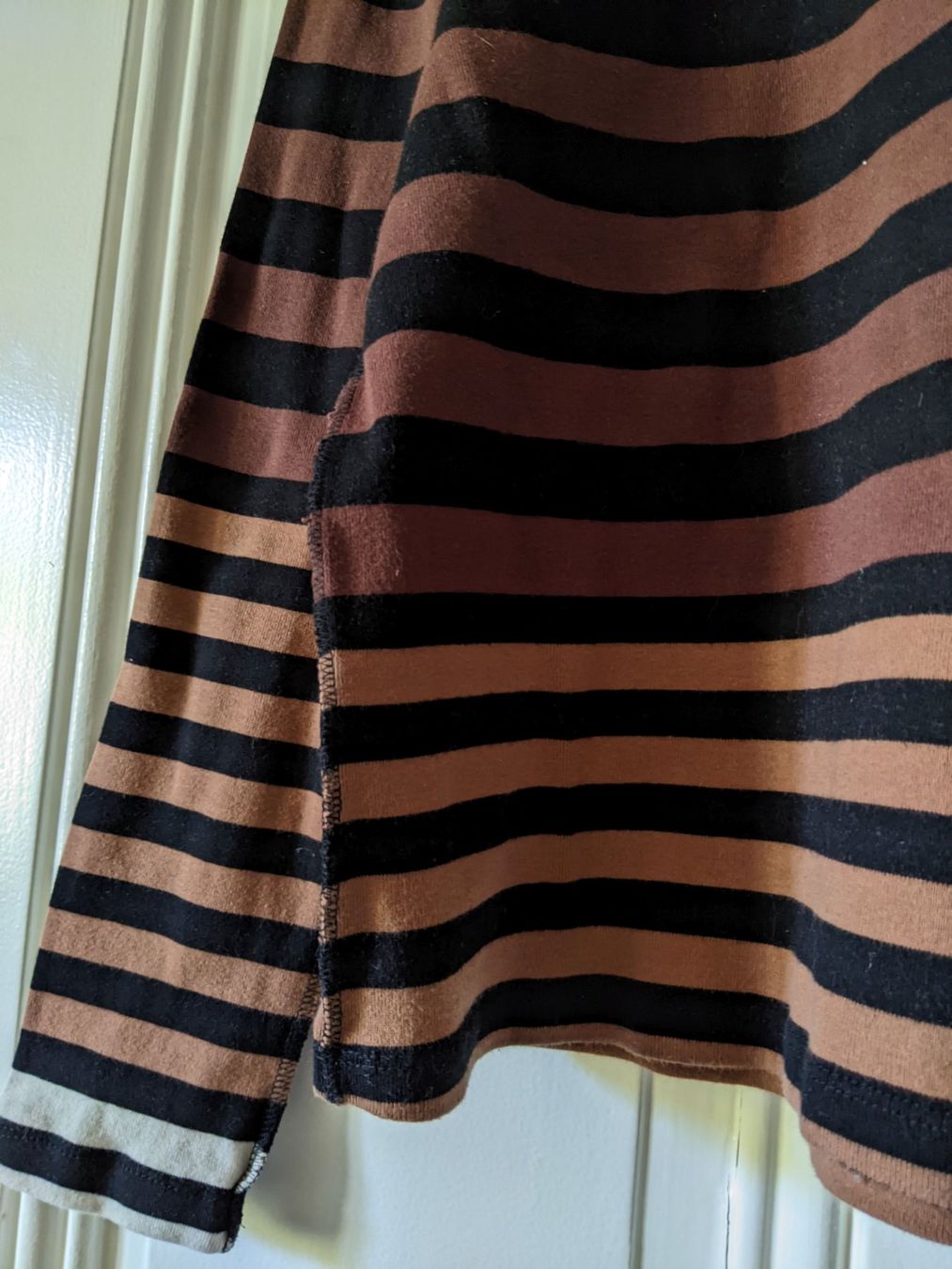 Sonia Rykiel Pulls & Sweat-shirts: SONIA RYKIEL : Pull-sweat rayé noir-brun S – Neuf (Voir description) à Petit-Lancy par lilycerise 2