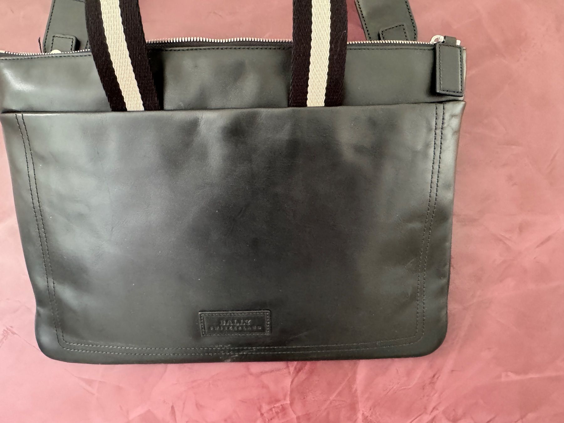 Bally Koffer & Taschen: Bally Tigan Tasche Leder schwarz work bag – Neu und originalverpackt aus Volketswil von praxis12