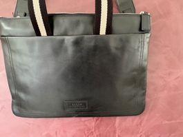 Bally Tigan Tasche Leder schwarz work bag