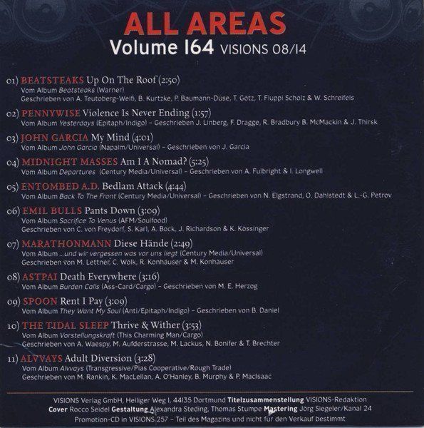 CDs: All Areas Volume 164, F15 – Gebraucht aus Sessa von fraenklishop 1