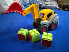 Pelle mécanique Playmobil avec blocs, d'occasion