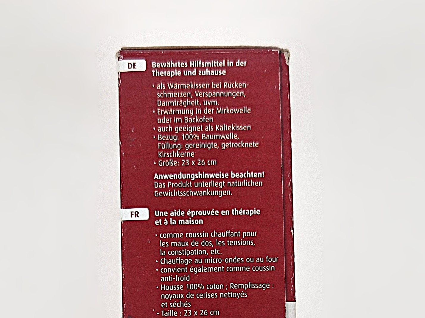 Kissen: Sissel Kirschkernkissen Cherry – Neu (gemäss Beschreibung) aus Basel von Restwert_Basel 3