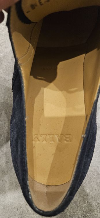 Bally Oxford Winterschuhe Dunkelblau in Wildleder 6
