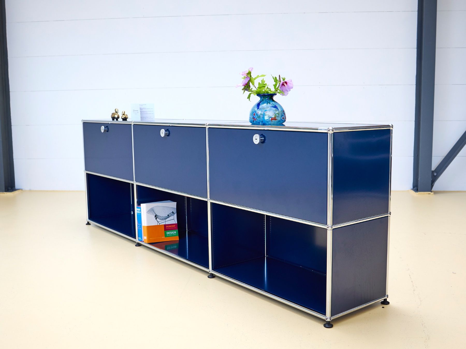 USM Scaffali: USM Sideboard Stahlblau, Umbau möglich! – Usato da Meinisberg venduto da atelier_TILIJA 5