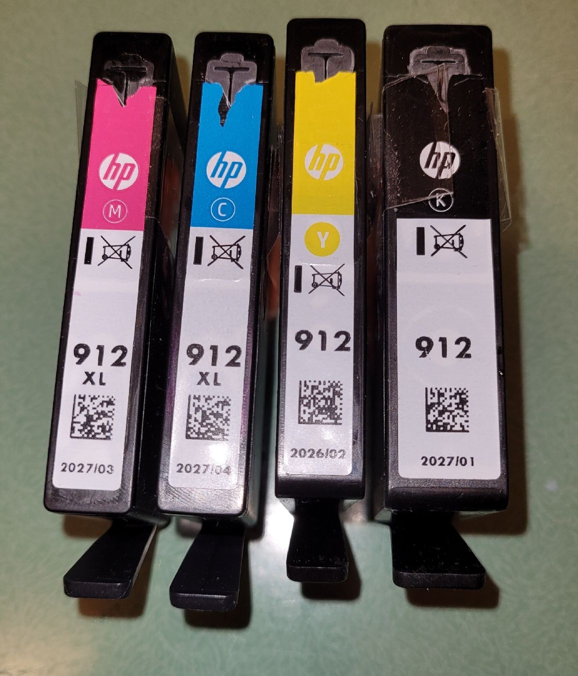 Hewlett Packard Cartucce per stampanti & toner: Cartouches encre HP 912 set – Usato da Genève venduto da Whinot