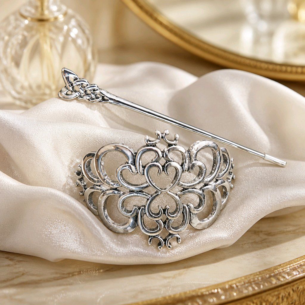 Accessori per capelli: Haarnadel Haar Vintage Viking Style Silber – Nuovo e nell'imballaggio originale da Füllinsdorf venduto da Sunnebliemli7