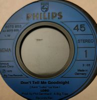 Vinyl Single Lobo - Don't Tell Me Goodnight