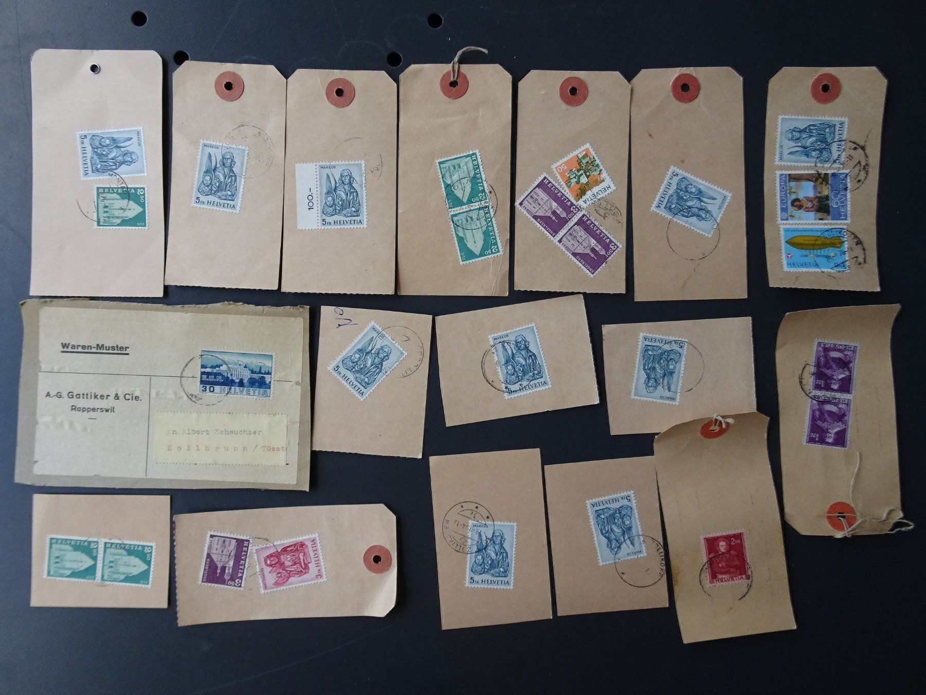 Tous les timbres: Div. Paket-Etiketten – D'occasion à Aadorf par Chnorli-Furz