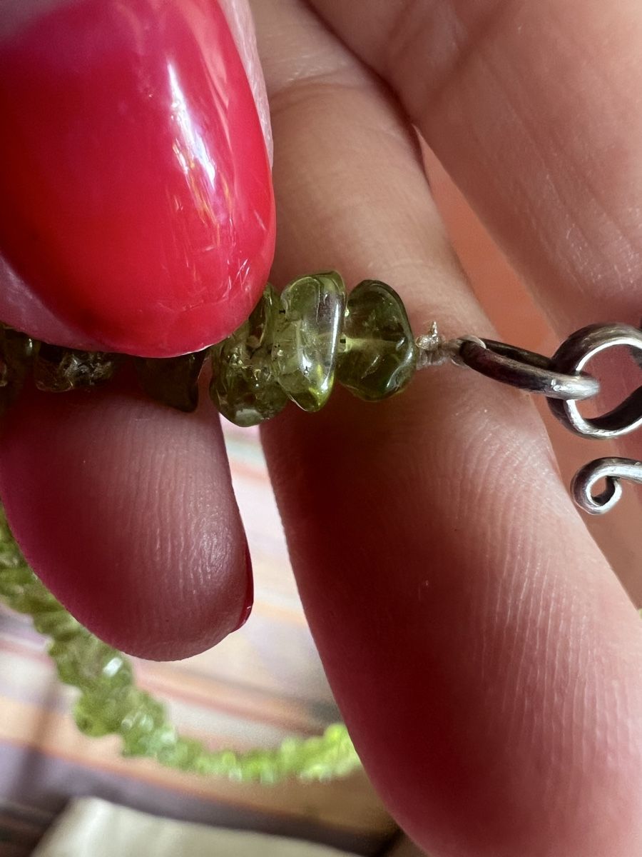 Altri gioielli: Peridot Kette und Amazonit Kette Vintage – Usato da Burgdorf venduto da puppennetz 3