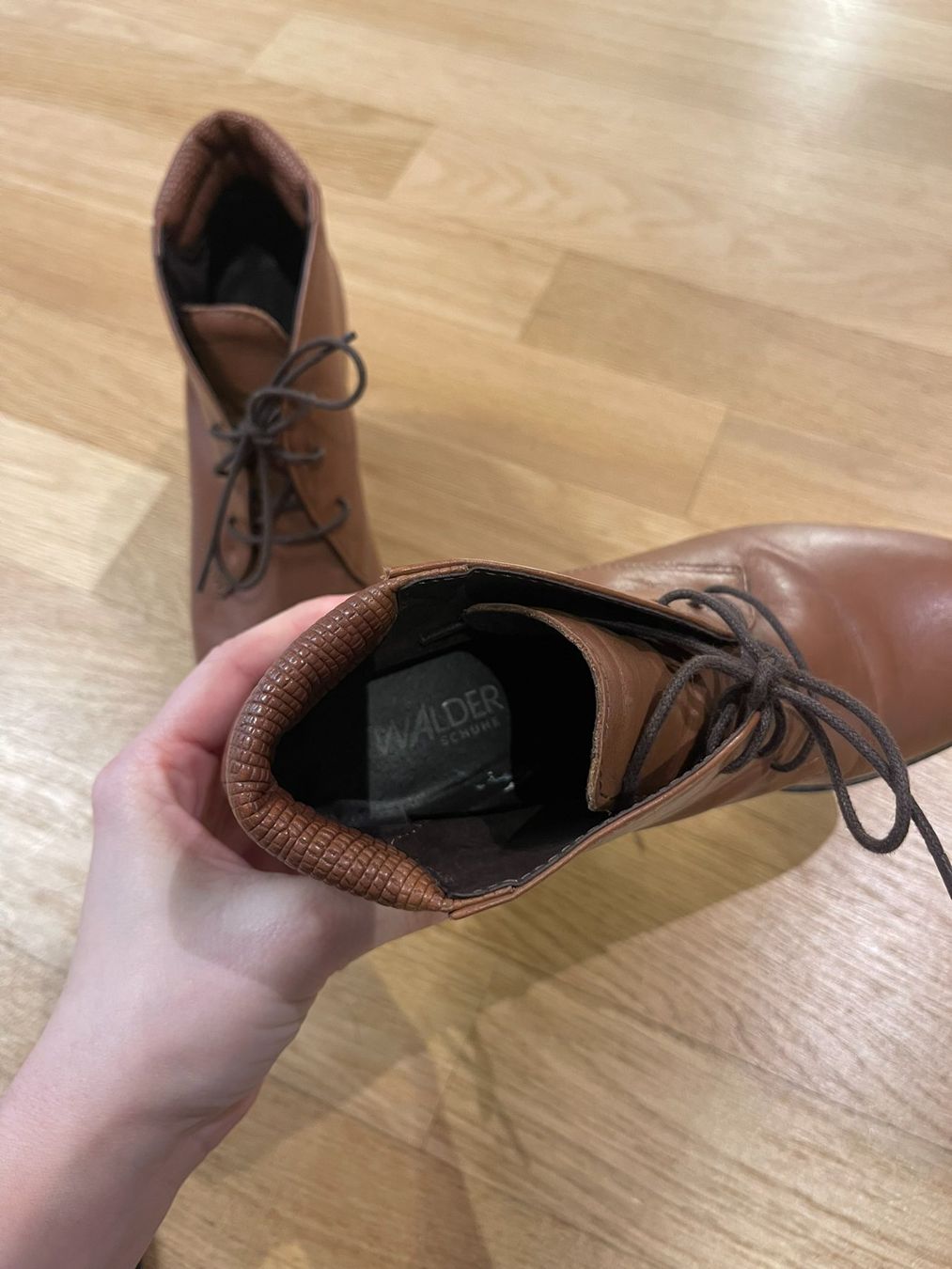 Scarpe da donna: Braune Stiefeletten, Echtleder, Grösse 37 – Usato da Rheineck venduto da FGeissler 6