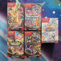Lot de 5 Bundles Pokemon EV8.5-ME2.5-ME03-ME04-ME05 en FR 