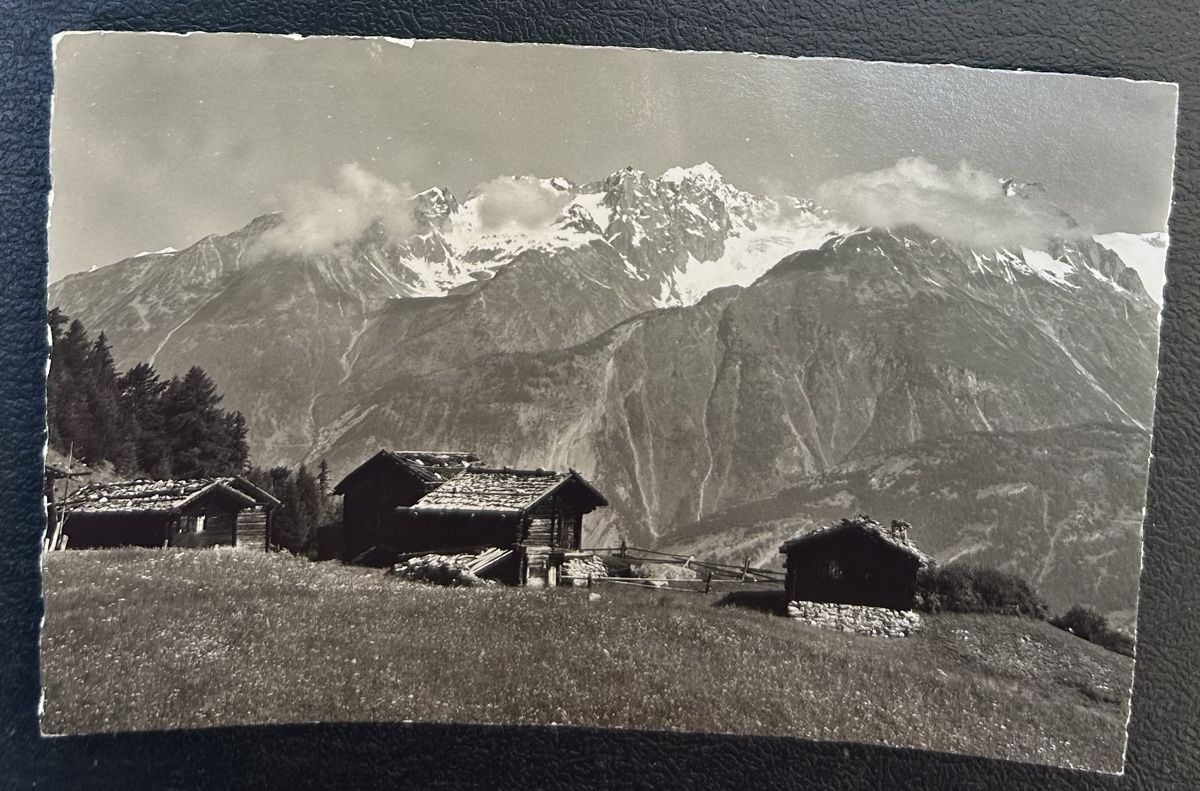 Ansichtskarten: Oberhellelen bei Zeneggen  – Gebraucht aus Horw von Tellbub