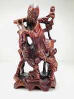Holzfigur China – Reiter auf Tier mit Kindern #5