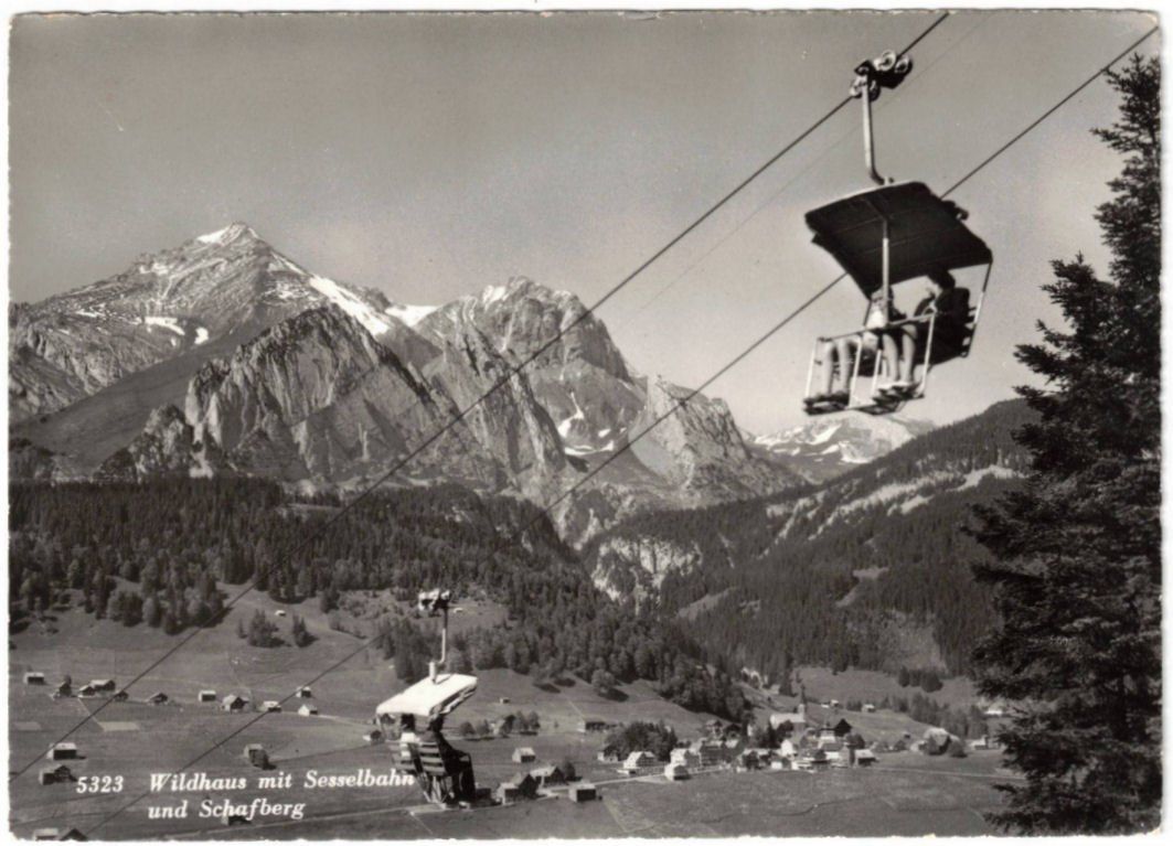 Cartoline postali: Wildhaus - Sessellift – Usato da Binningen venduto da Mountainrider