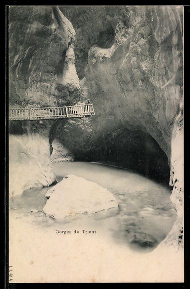 Cartes postales: AK Vernayaz, Gorges du Trient, Panorama – D'occasion à Berlin par bartko-reher