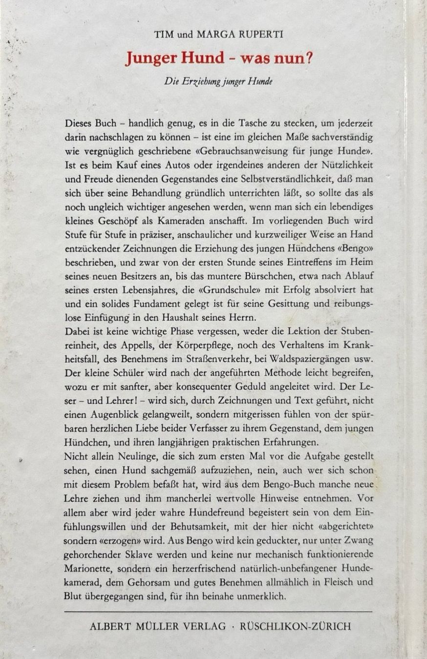 Libri: Junger Hund - was nun? – Usato da Sarnen venduto da Livres 1