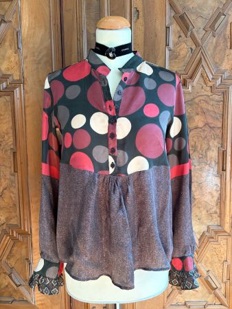 MANILA GRACE Bluse  Gr. 42IT  / silk + Viskoza/