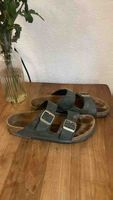 Birkenstock Arizona Sandals Grey Leather Size 42