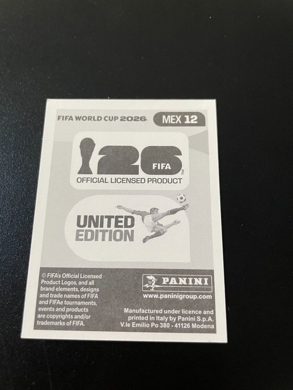 Panini Carte collezionabili: FIFA WM 2026 Sticker MEX 12 – Usato da Fahrwangen venduto da Venez 1