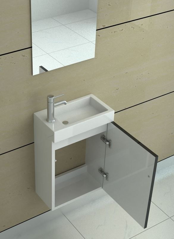 Mobili per bagno: WC Waschbecken Set Aarau in black – Nuovo e nell'imballaggio originale da Herbertingen venduto da jet-line-e-trade 1