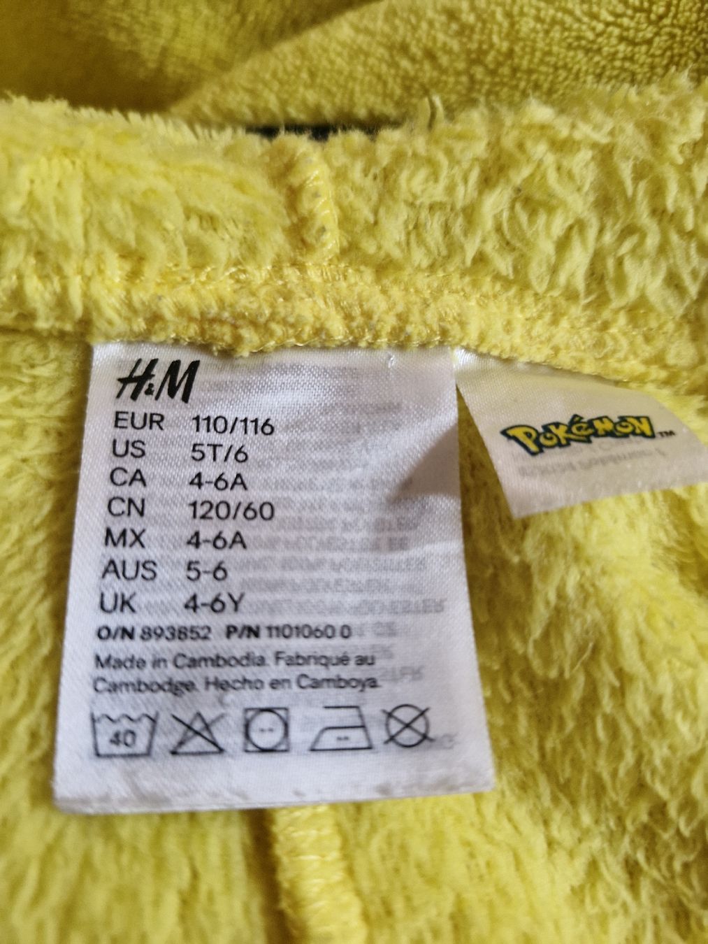 H&M Pigiama & Simili: Pyjama Pikachu Gr.110/116 – Usato da Disentis/Mustér venduto da epa_862v 2