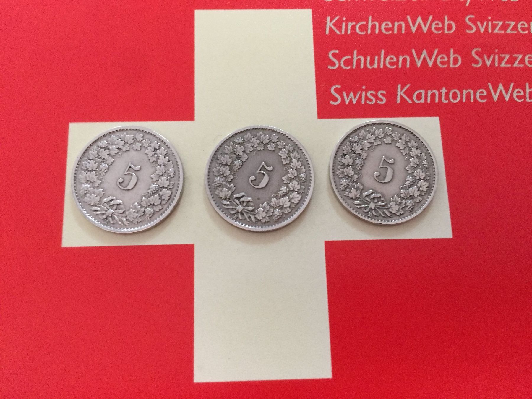 Tutti le monete: 5 Rappen - TRIO 1920 ss-vz – Usato da Elsau venduto da herbybay 2