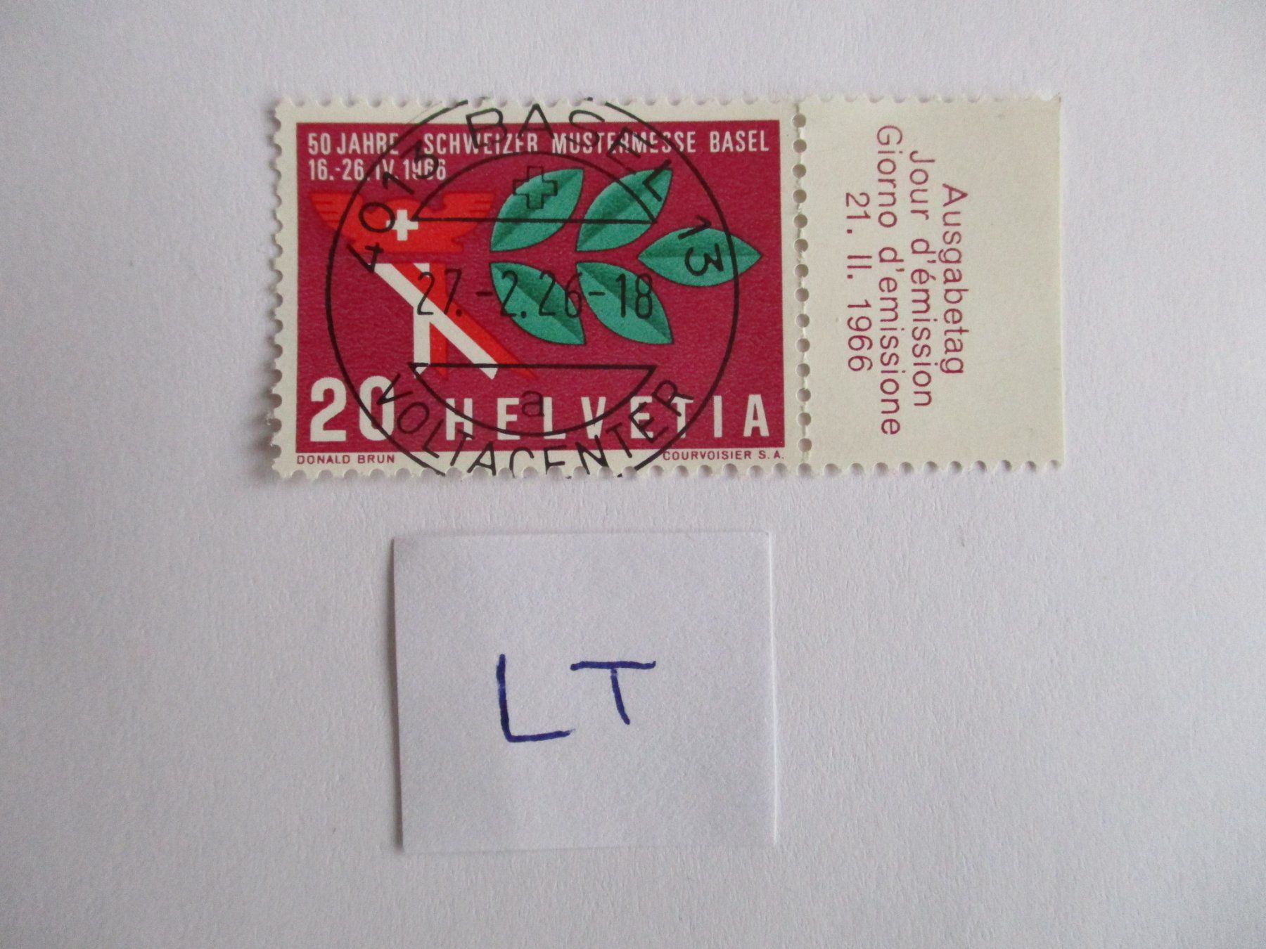 Alle Briefmarken: Voll Letzttagsstempel der Poststelle Basel 13 Voltacenter – Neu (gemäss Beschreibung) aus Langnau b. Reiden von Aktuell88