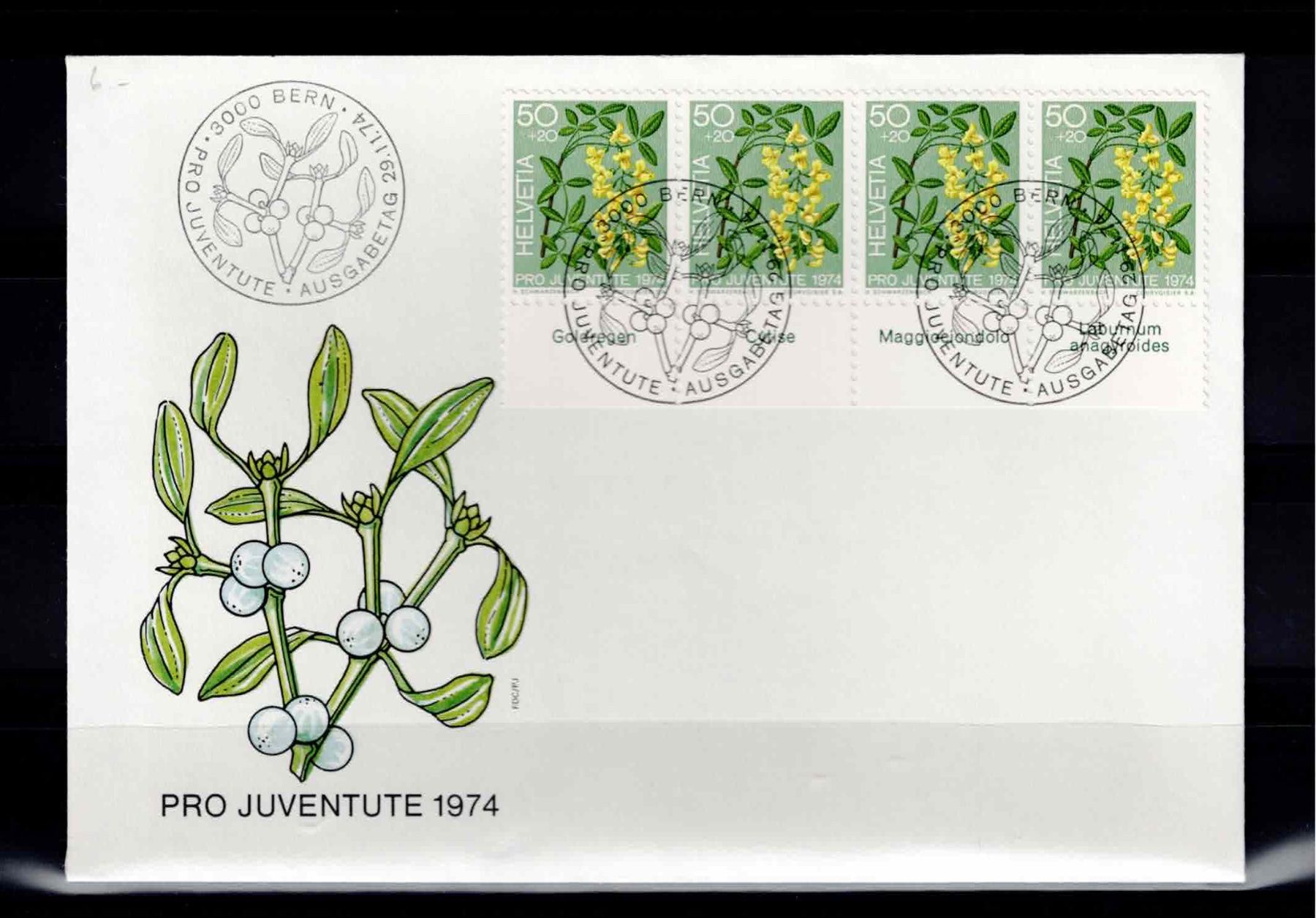 Tutti i francobolli: CH FDC Pro Juventute Satz 1974 – Usato da Koblenz venduto da Markenhimmel