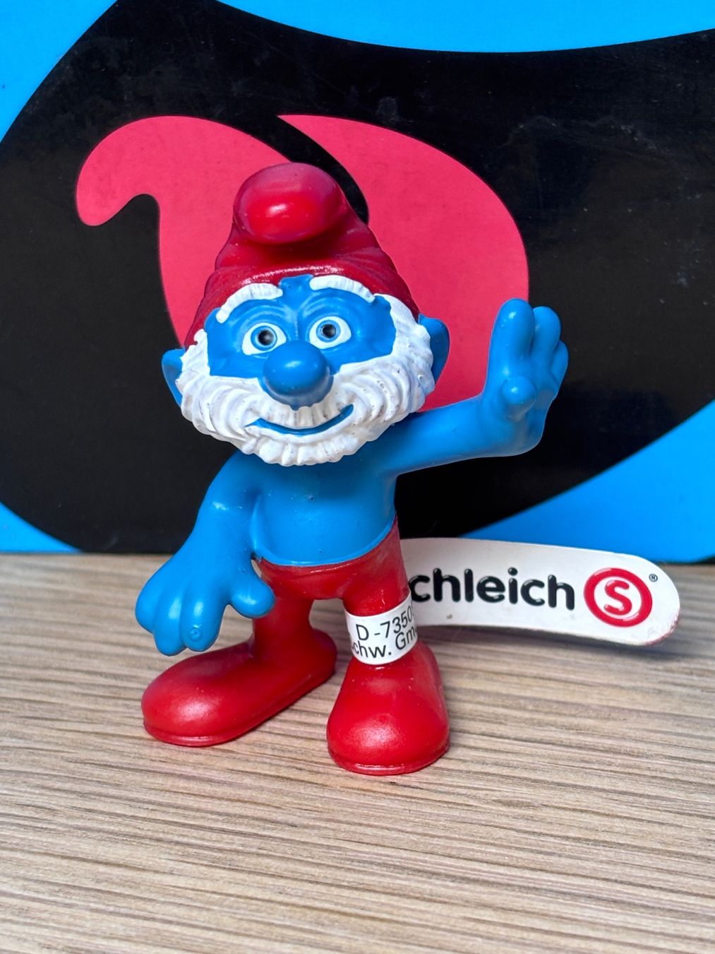 Schleich Statuette: Winkender Papa Schlumpf – Nuovo (secondo la descrizione) da Lyss venduto da Duckszone