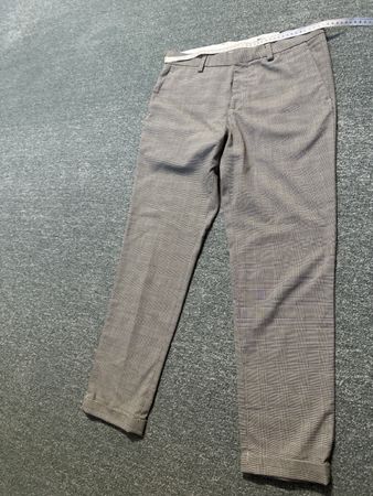 H&M Stoffhose kariert grau Gr46