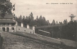 Chaumont la gare et la tour Spielzeugeisenbahn