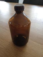 Braunglas  mit Schraubverschluss 500 ml