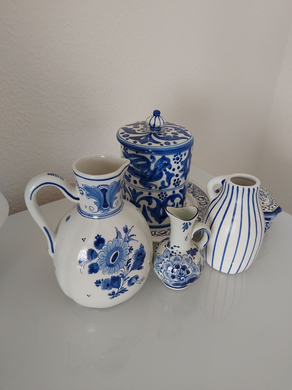 Tutte le decorazioni: Schöne blaue & weisse Keramik Deko – Usato da Basel venduto da M.M_