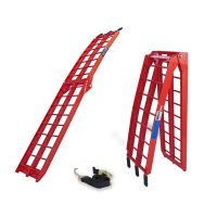 Auffahrrampe Verladeschiene - 180cm - Alu klappbar Rot