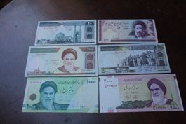 UNC Iran lot 6 billets