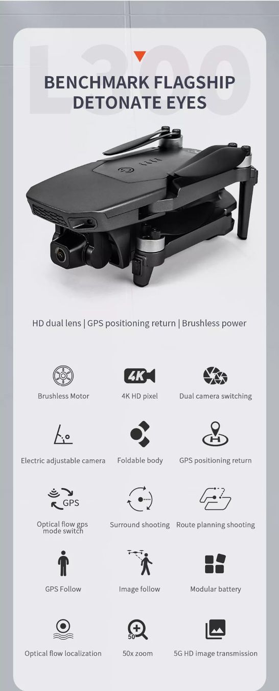 Modellismo RC: Drone - L300 UHD - GPS -2 Battery – Nuovo e nell'imballaggio originale da Versoix venduto da Dji-tools-store 5