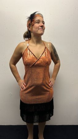 Glitzerndes 20er Jahre Charleston Kleid Gr. 36 Fasnacht