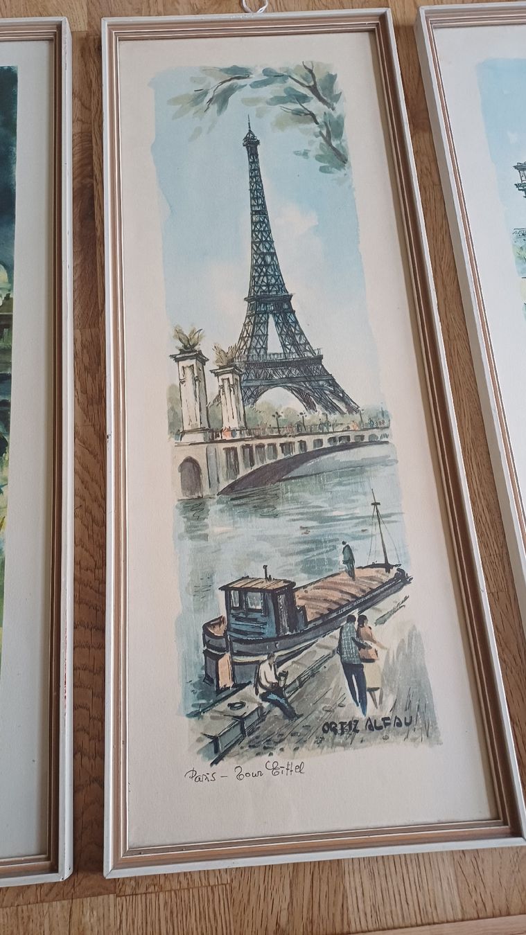 Posters & Illustrations: 3 Vintage Bilder Paris – D'occasion à Flawil par Naphtali 4