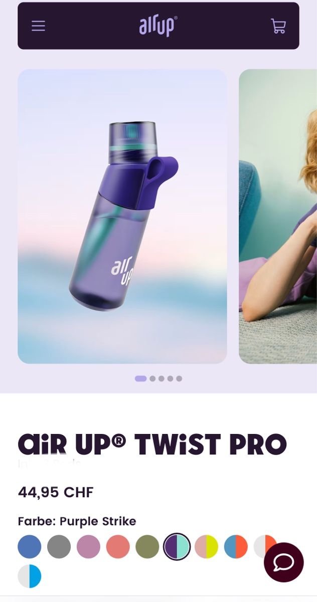 NEU -> air up® Twist Pro Purple 600 ml (Neu und originalverpackt) in Rickenbach b. Wil für CHF 29 – mit Lieferung auf Ricardo kaufen