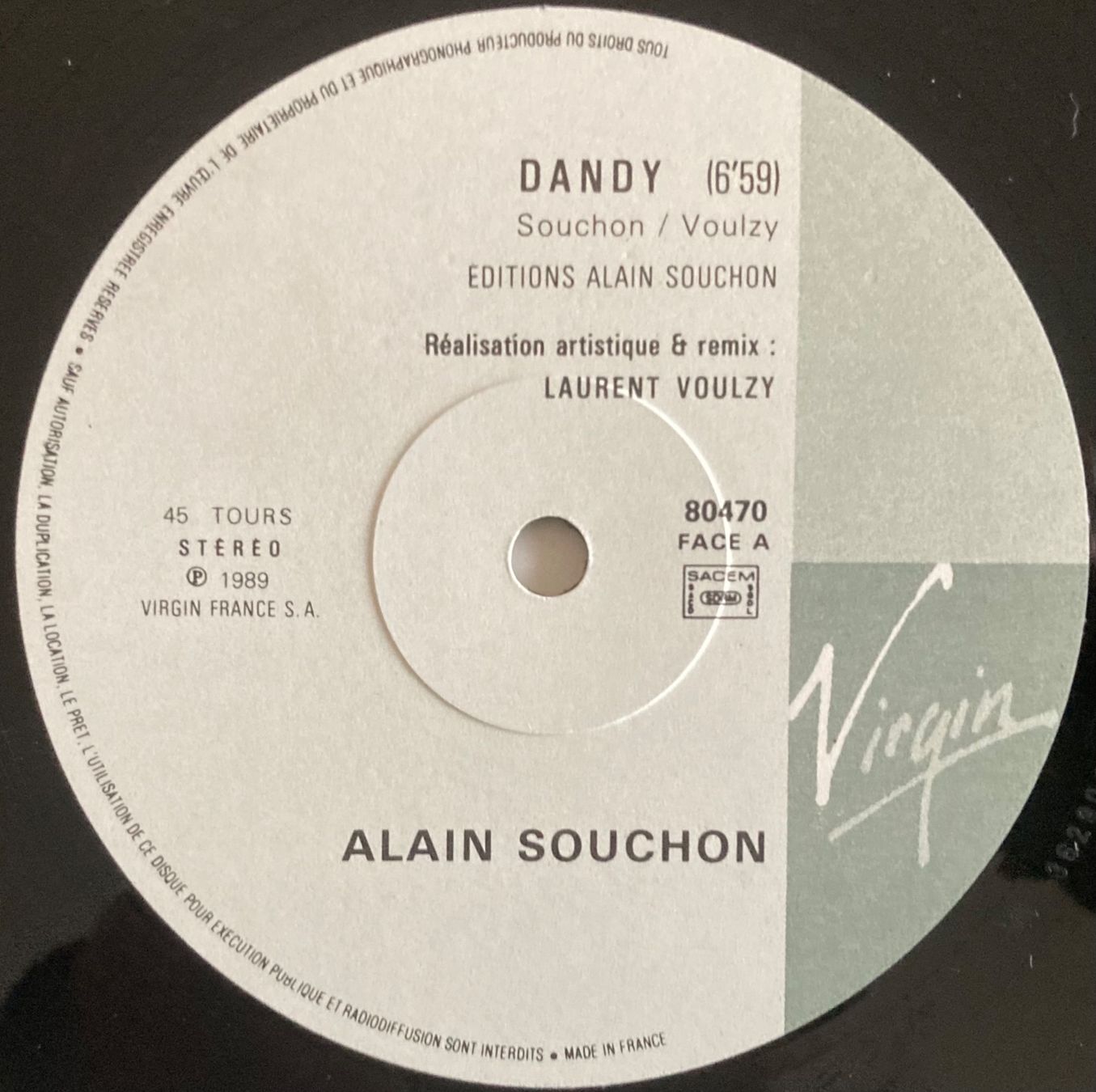Dischi in vinile: ALAIN SOUCHON - DANDY – Usato da Poliez-Pittet venduto da Newtown-Records 2