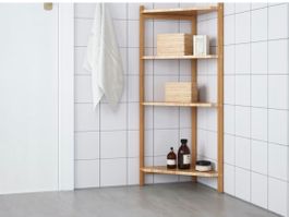IKEA RÅGRUND Eckregal Bambus 34x99 cm neuwertig